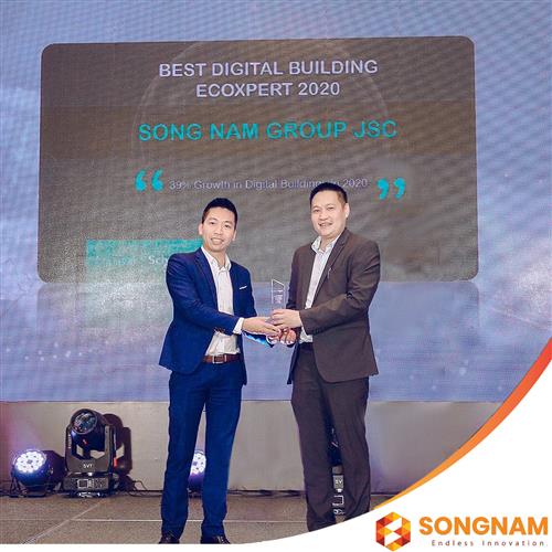 Song Nam Group nhận giải thưởng ở hạng mục “The Best Digital Building EcoXpert ” của Schneider elect